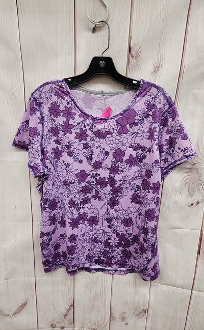 Lands End Women's Size XL Purple Floral Sleeveless Top