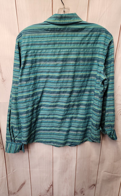 Chico's Women's Size 1 = US M Teal Long Sleeve Top