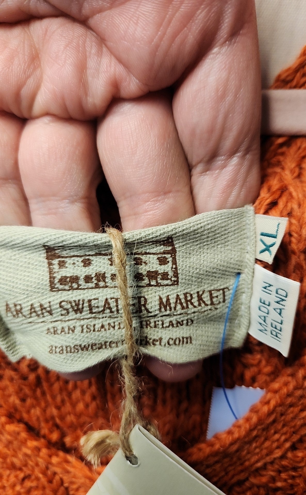 NWT Aran Sweater Market Women's Size XL Orange Dress