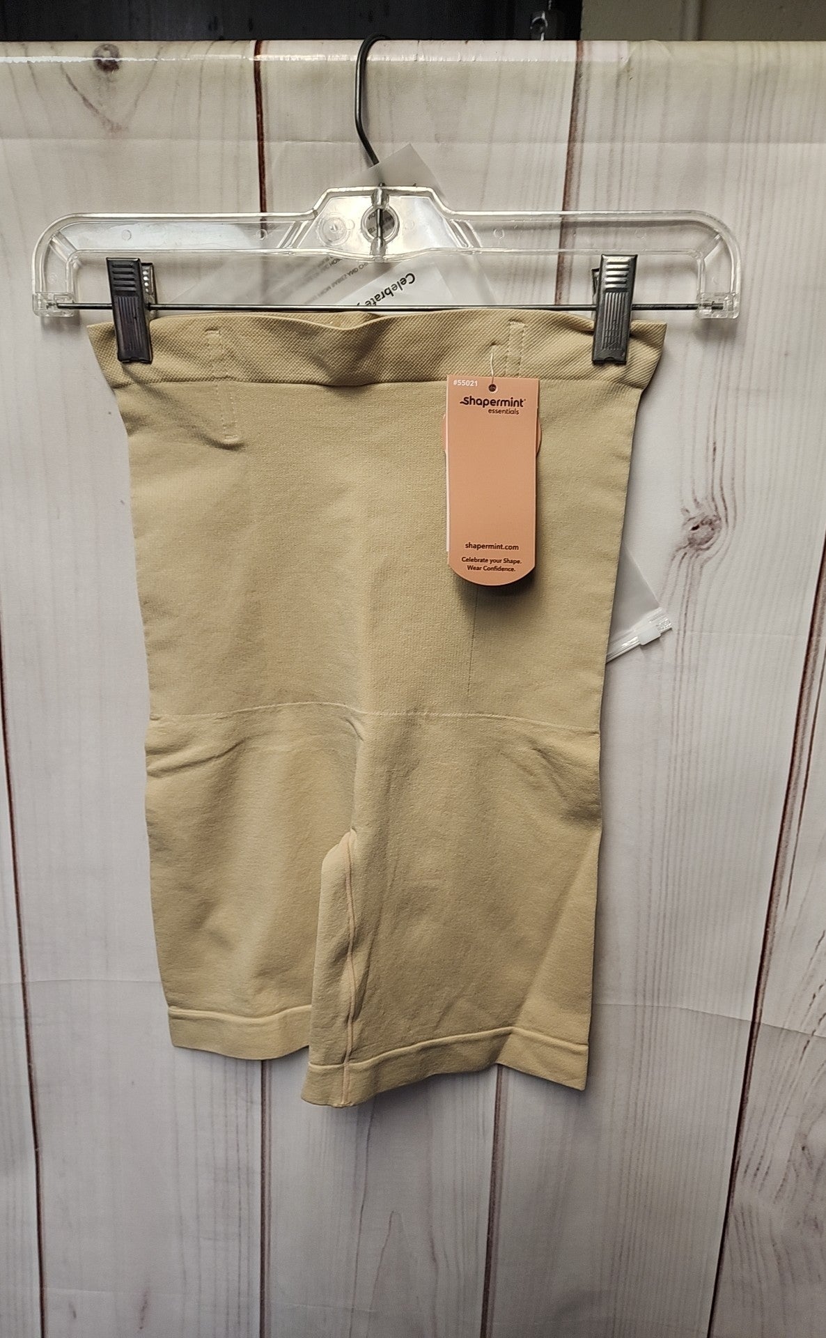 Shapermint Women's Size M/L Beige All Day Every Day High Waist Shaper Shorts