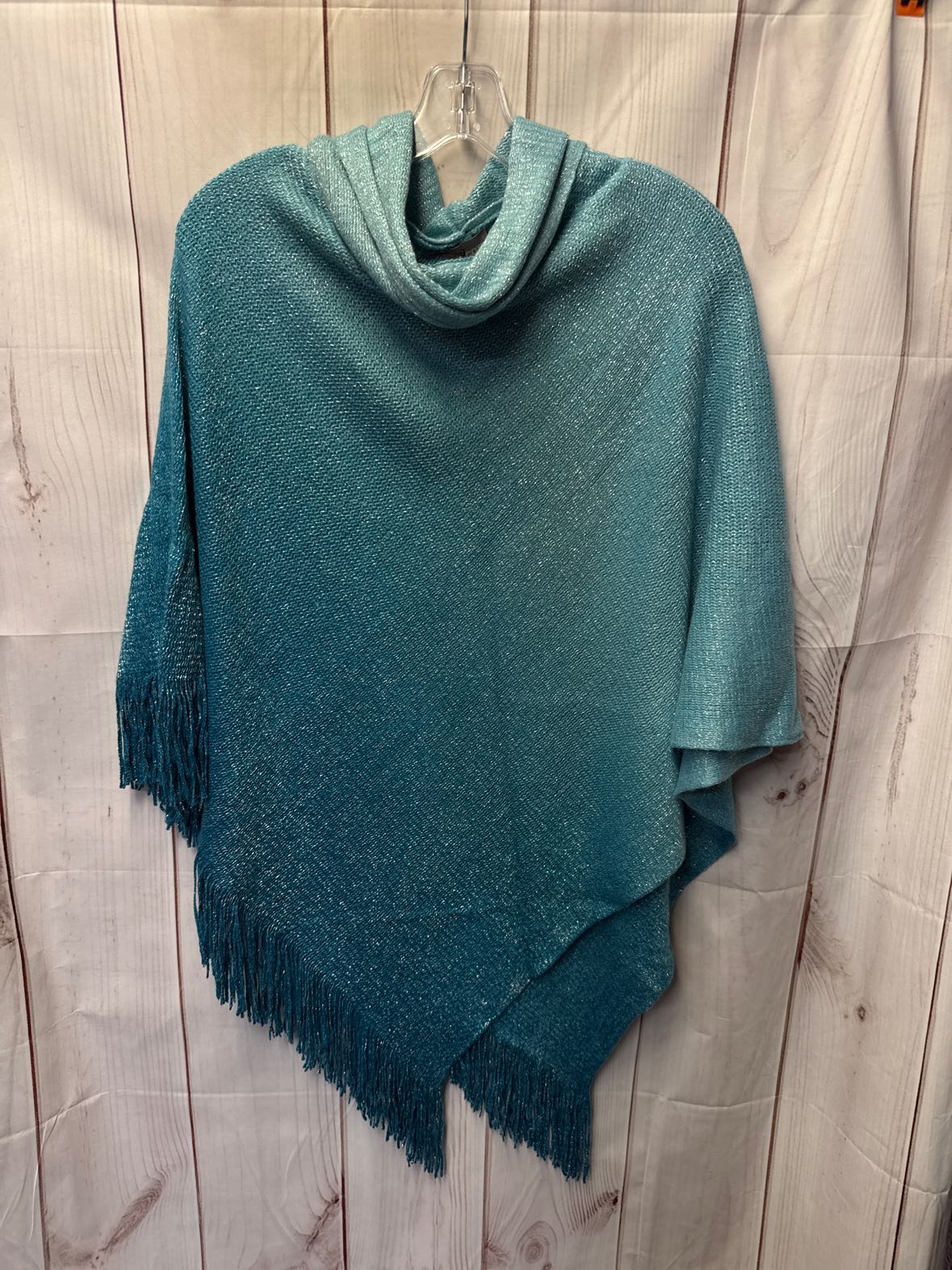 Chico's Women's Size L/XL Blue Poncho
