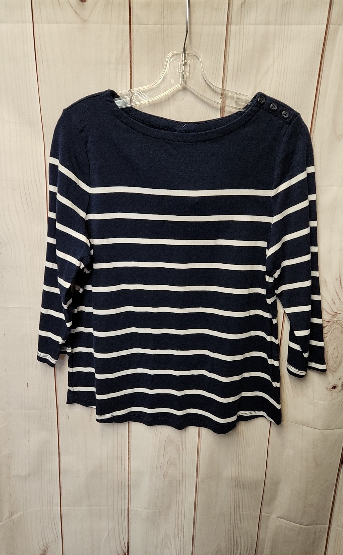 Charter Club Women's Size XL Navy 3/4 Sleeve Top