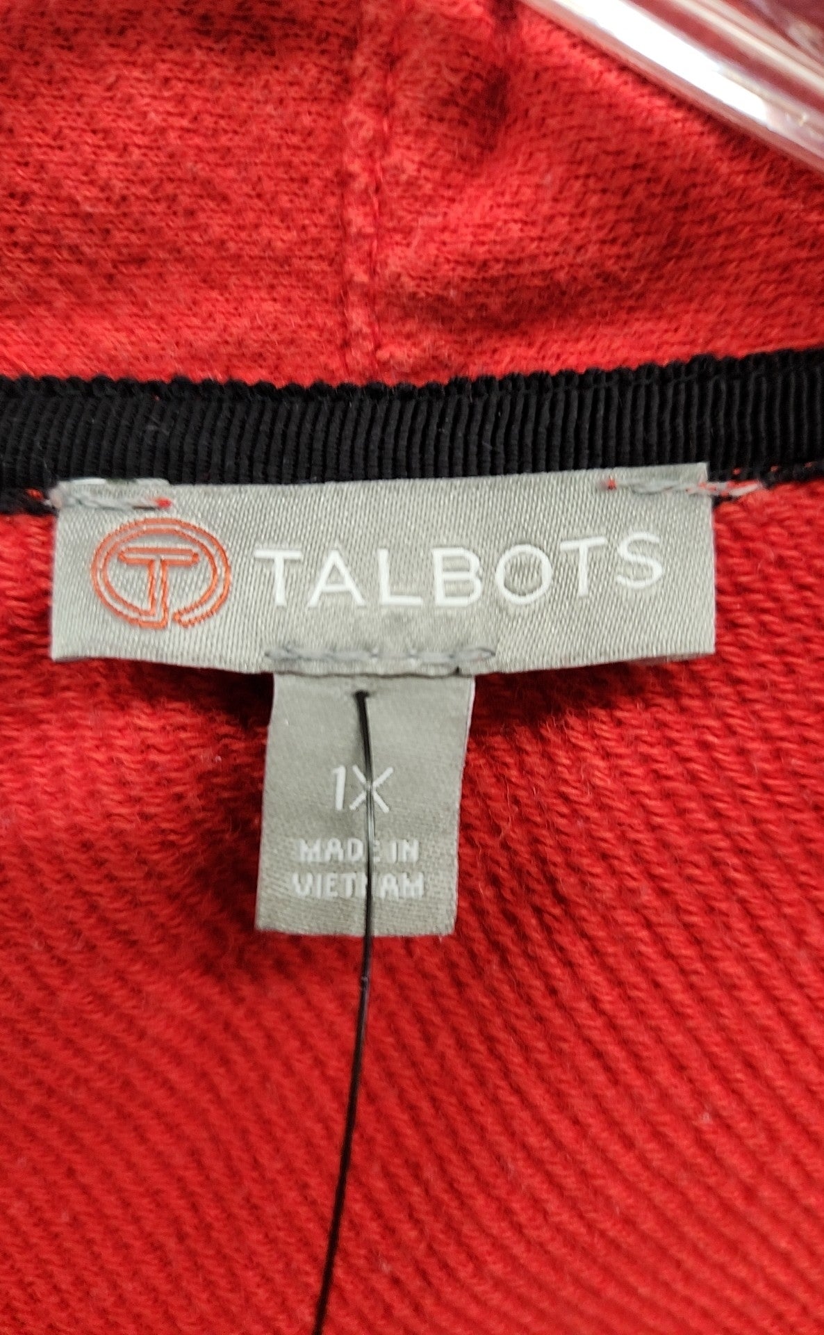 Talbots Women's Size 1X Red Cardigan