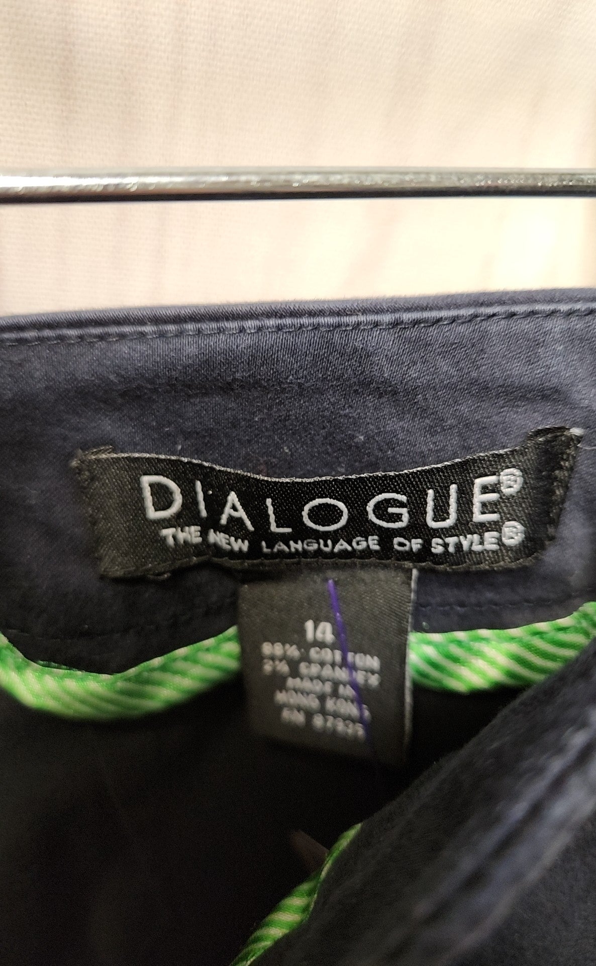 Dialogue Women's Size 14 Navy Pants