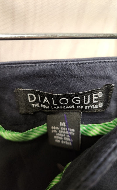 Dialogue Women's Size 14 Navy Pants