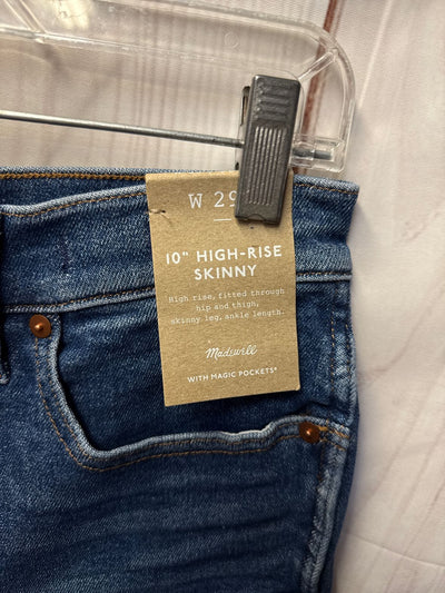 NWT Madewell Women's Size 29 (7-8) Petite Blue Jeans 10" High Rise Skinny