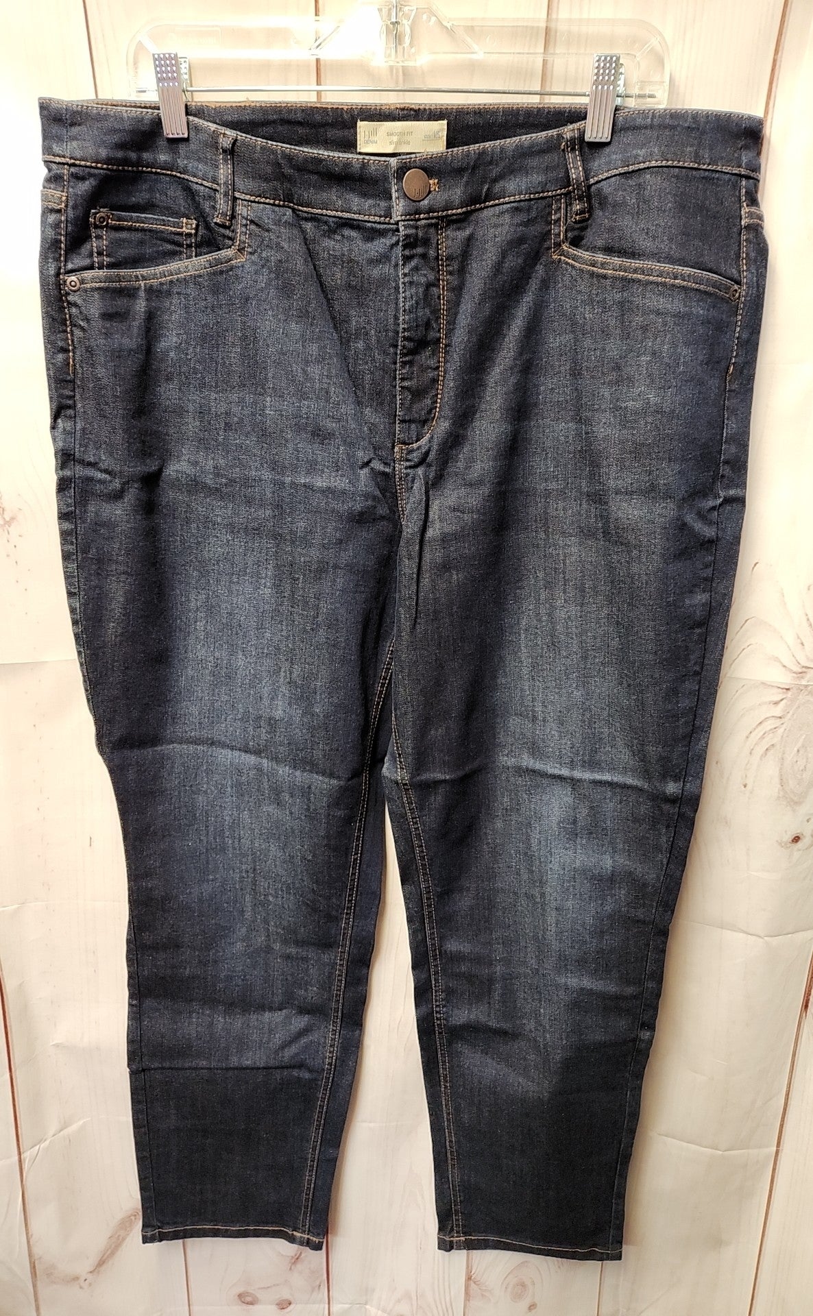 J Jill Women's Size 34 (18/1X) Blue Jeans Smooth Fit Slim Ankle