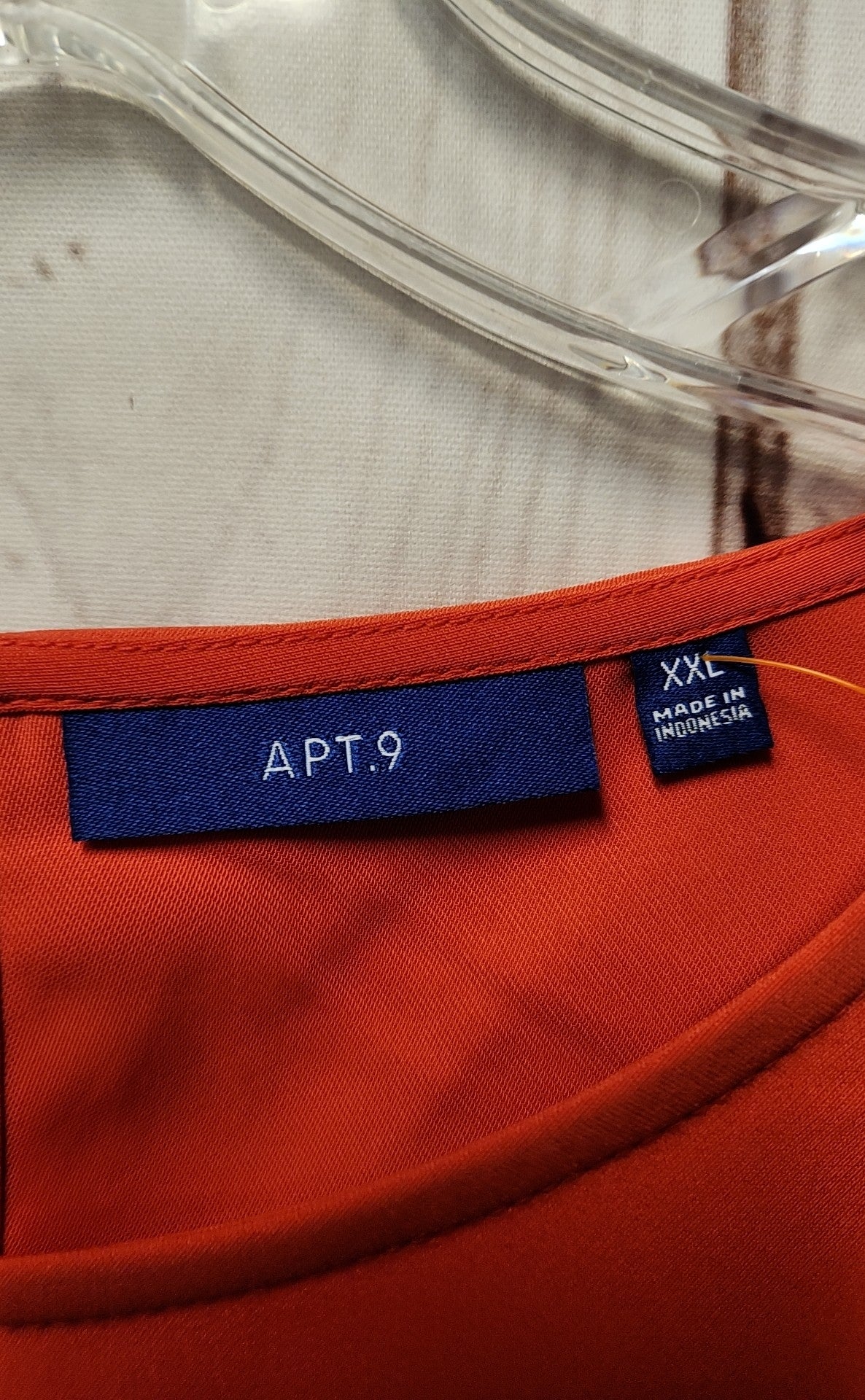 Apt 9 Women's Size XXL Red Long Sleeve Top