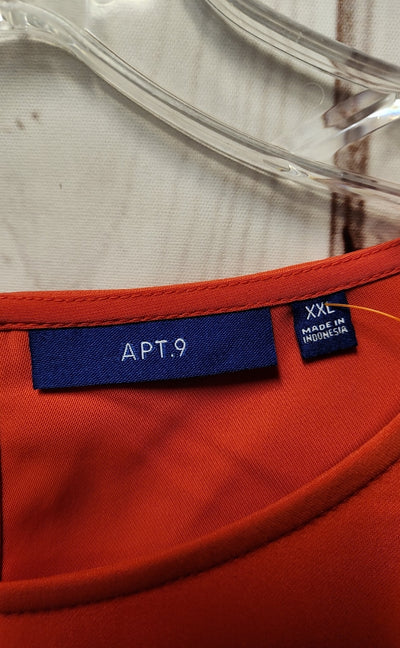 Apt 9 Women's Size XXL Red Long Sleeve Top