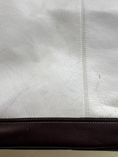 Latico White Duffle Bag AS IS - marks