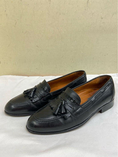 Pitti Shoes Firenze Men's Size 8-1/2 Black Leather Shoes