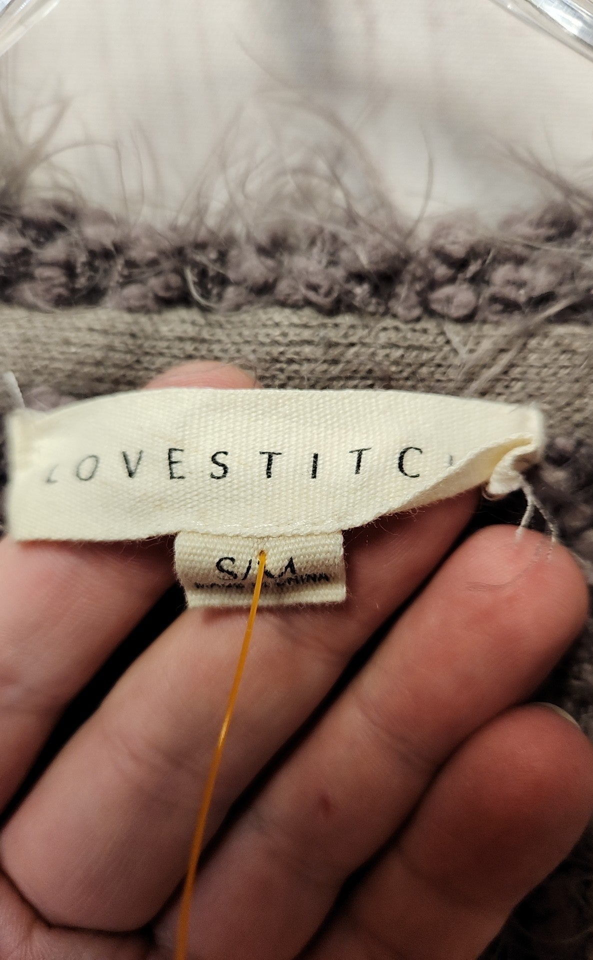 Lovestitch Women's Size S/M Gray Cardigan