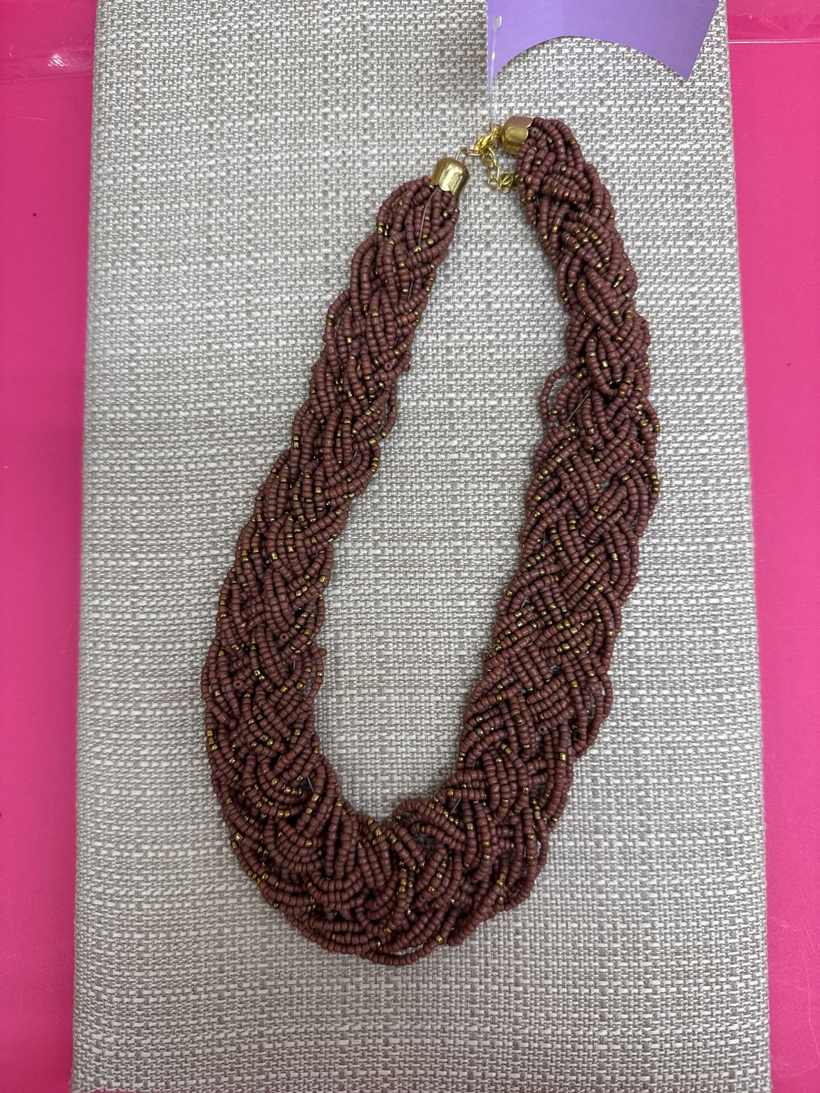 Brown Beaded Necklace