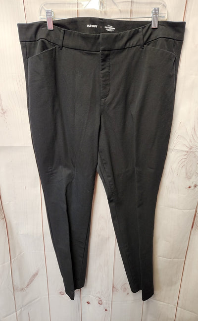 Old Navy Women's Size 18 Black Pants High Rise Pixie Skinny