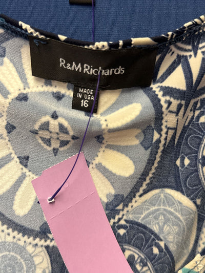 R&M Richards Women's Size 16 Navy Dress