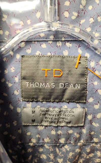 Thomas Dean Men's Size M Blue Shirt