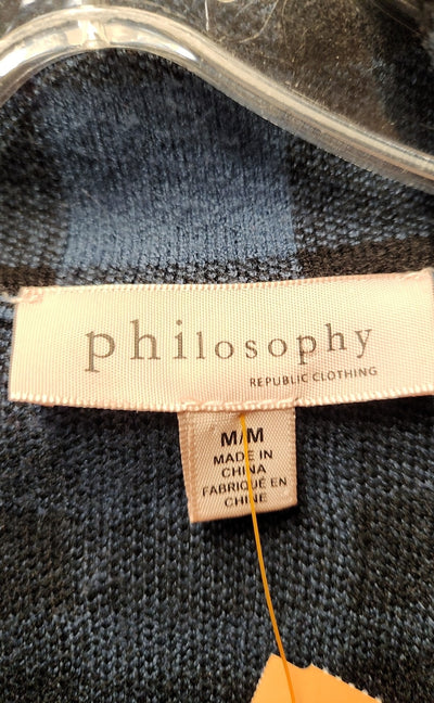 Philosophy Women's Size M Blue Cardigan