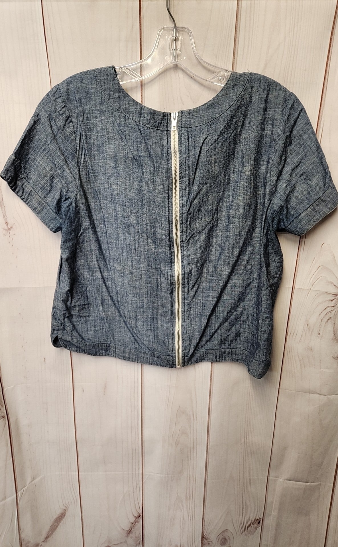 One Clothing Women's Size S Blue Short Sleeve Top