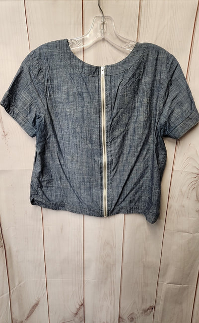 One Clothing Women's Size S Blue Short Sleeve Top