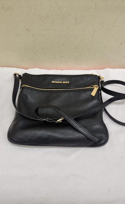 Michael Kors Black Leather Purse Bag