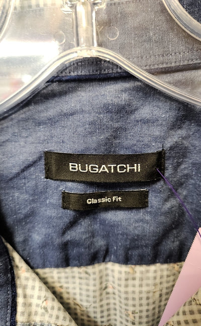 Bugatchi Men's Size XL Blue Shirt