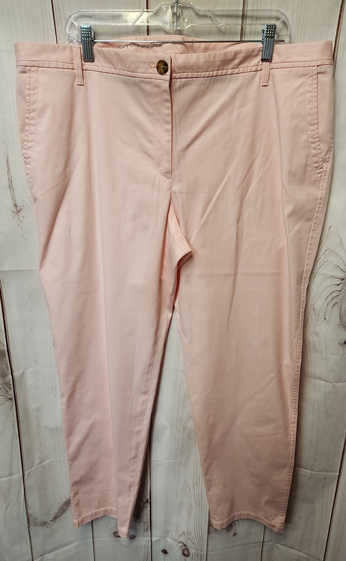 Talbots Women's Size 16 Pale Pink Pants Girlfriend Chino