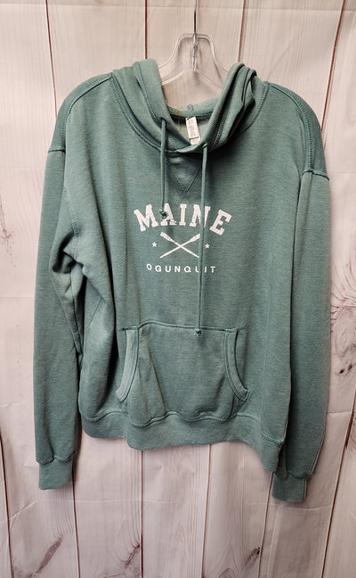 US Apparel Men's Size M Teal Sweatshirt Hoodie Maine Ogunquit
