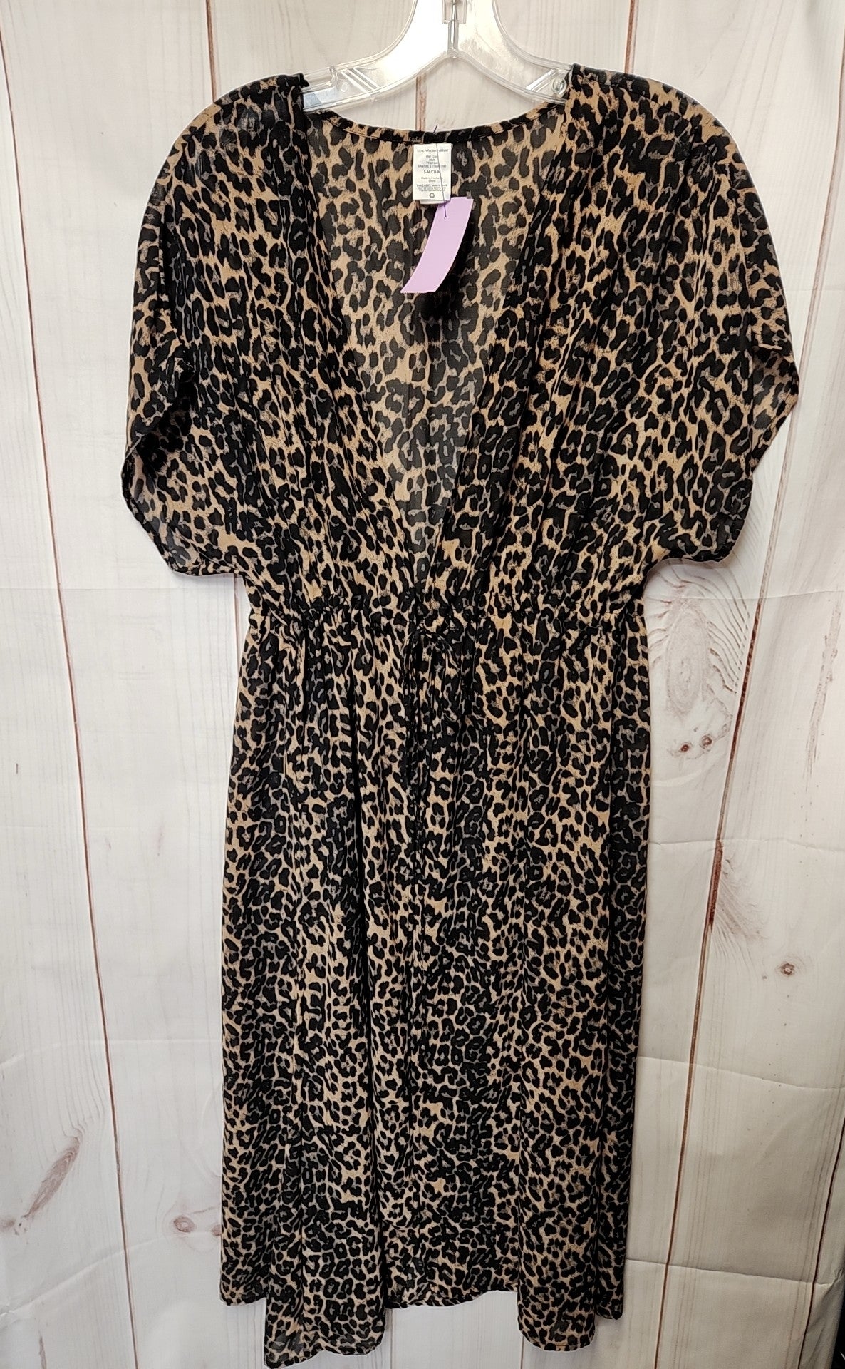 Women's Size Small/Medium Brown Animal Print Cover-Up