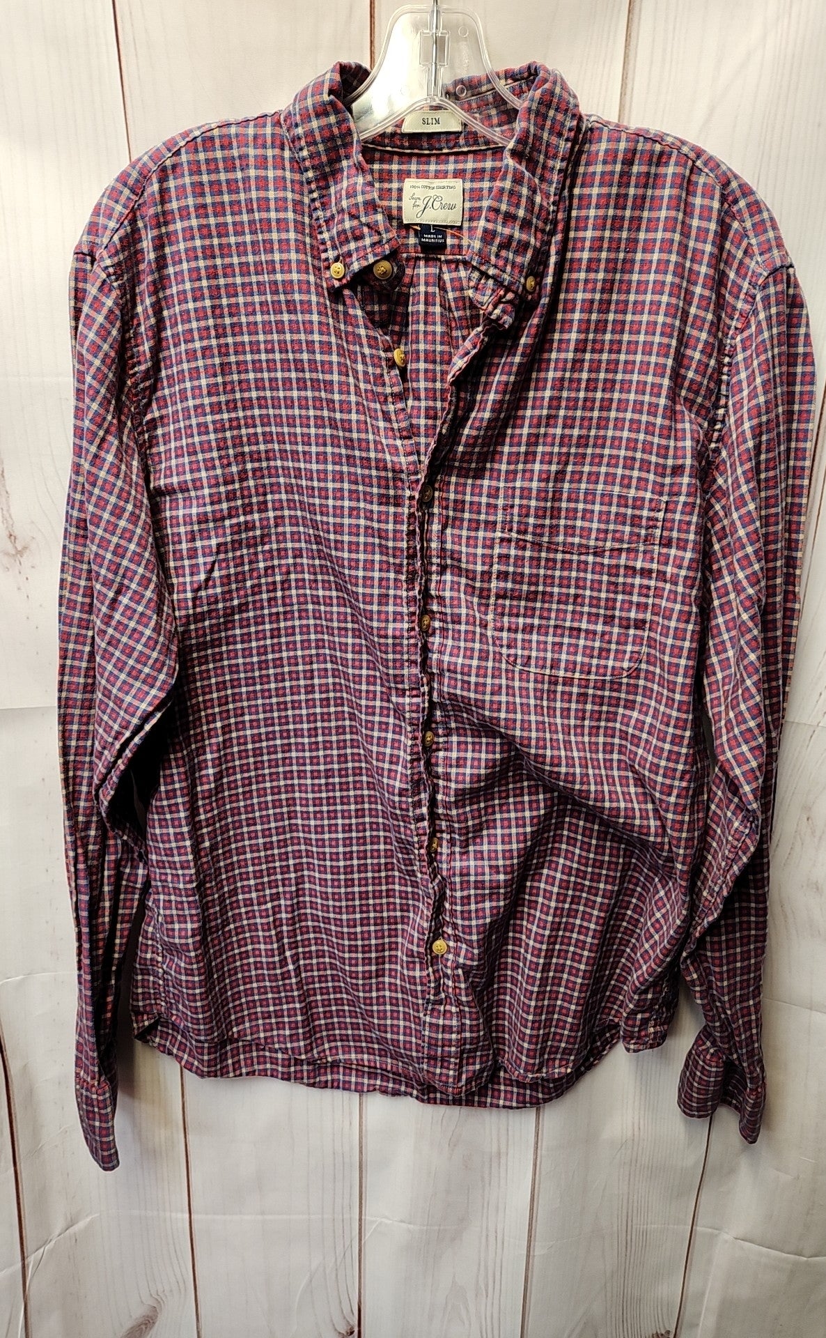 J Crew Men's Size L Red Shirt