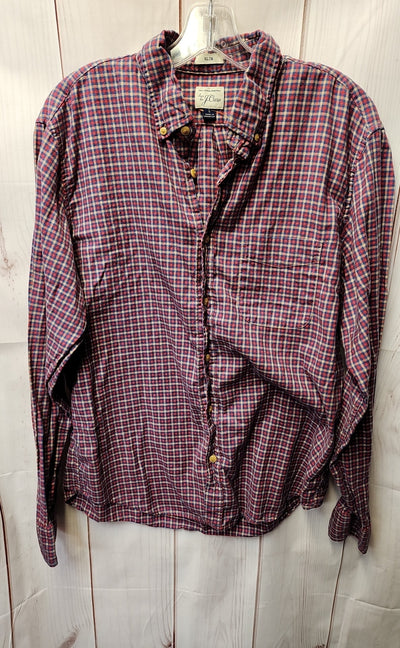 J Crew Men's Size L Red Shirt