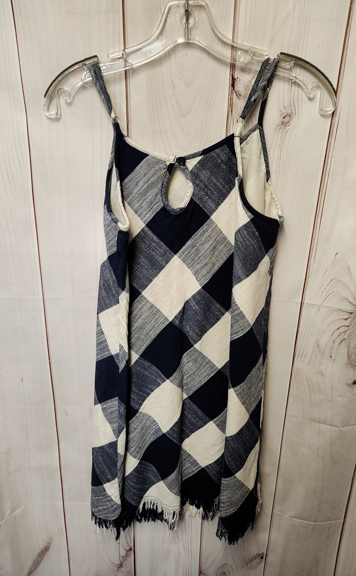 Universal Thread Women's Size M White & Blue Dress
