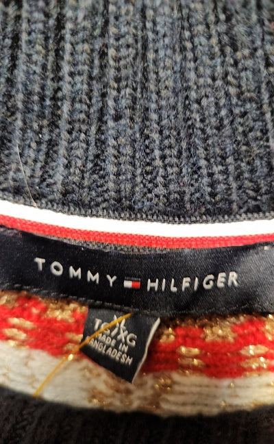 Tommy Hilfiger Women's Size XL Navy & Red Sweater