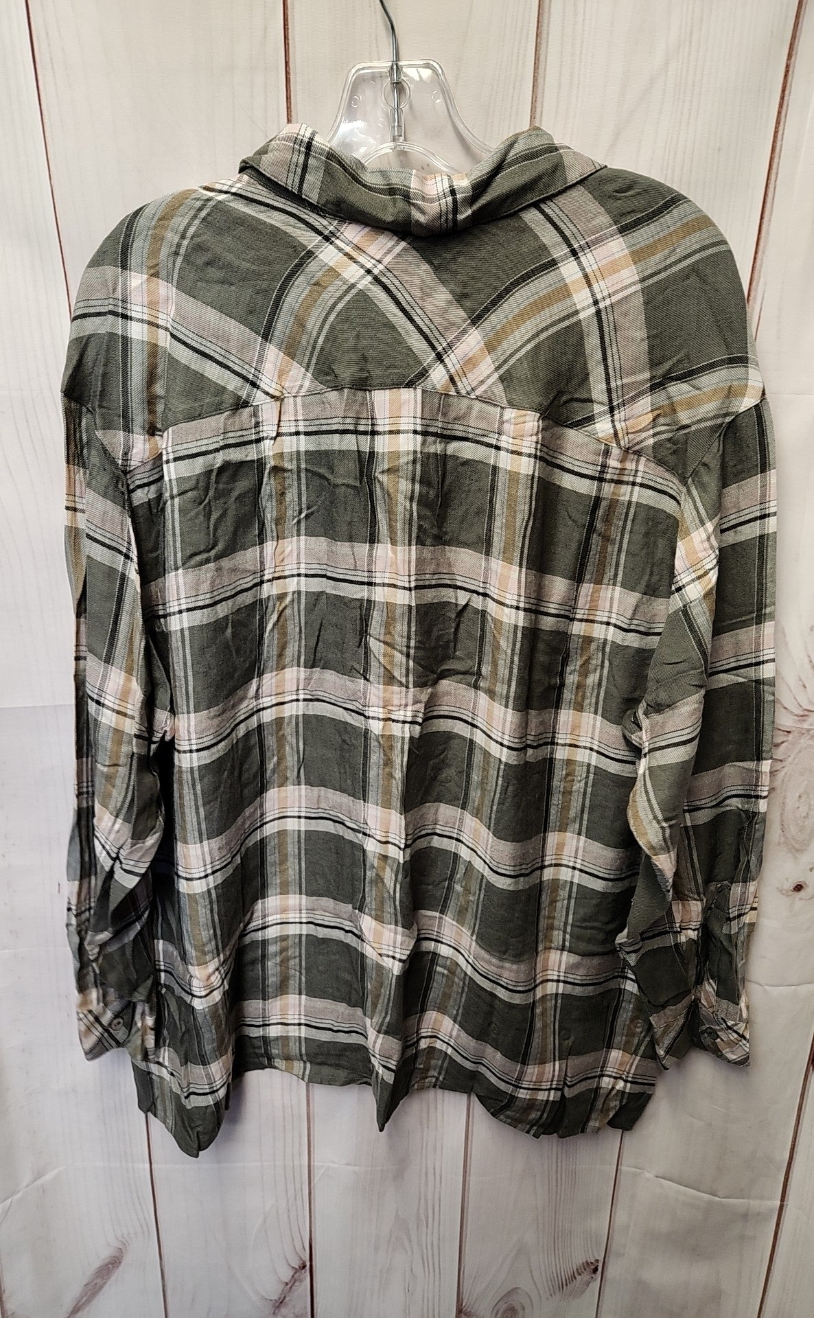 J Jill Women's Size XL Green Long Sleeve Top