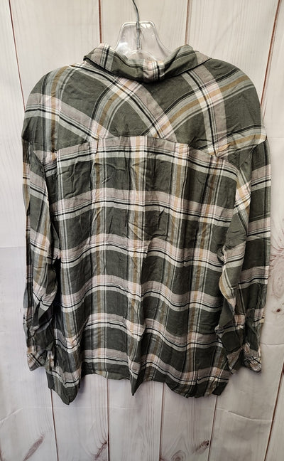 J Jill Women's Size XL Green Long Sleeve Top