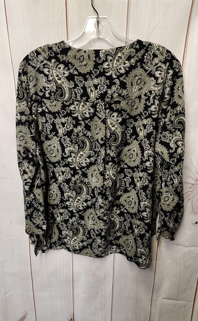 Michael Kors Women's Size L Black Long Sleeve Top