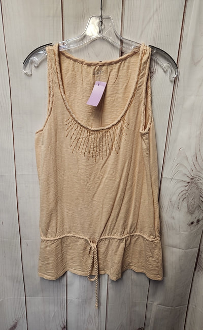 Loft Women's Size M Peach Sleeveless Top