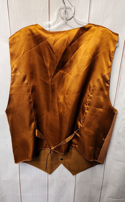 Thums Up For Him Men's Size XL Brown Leather Vest