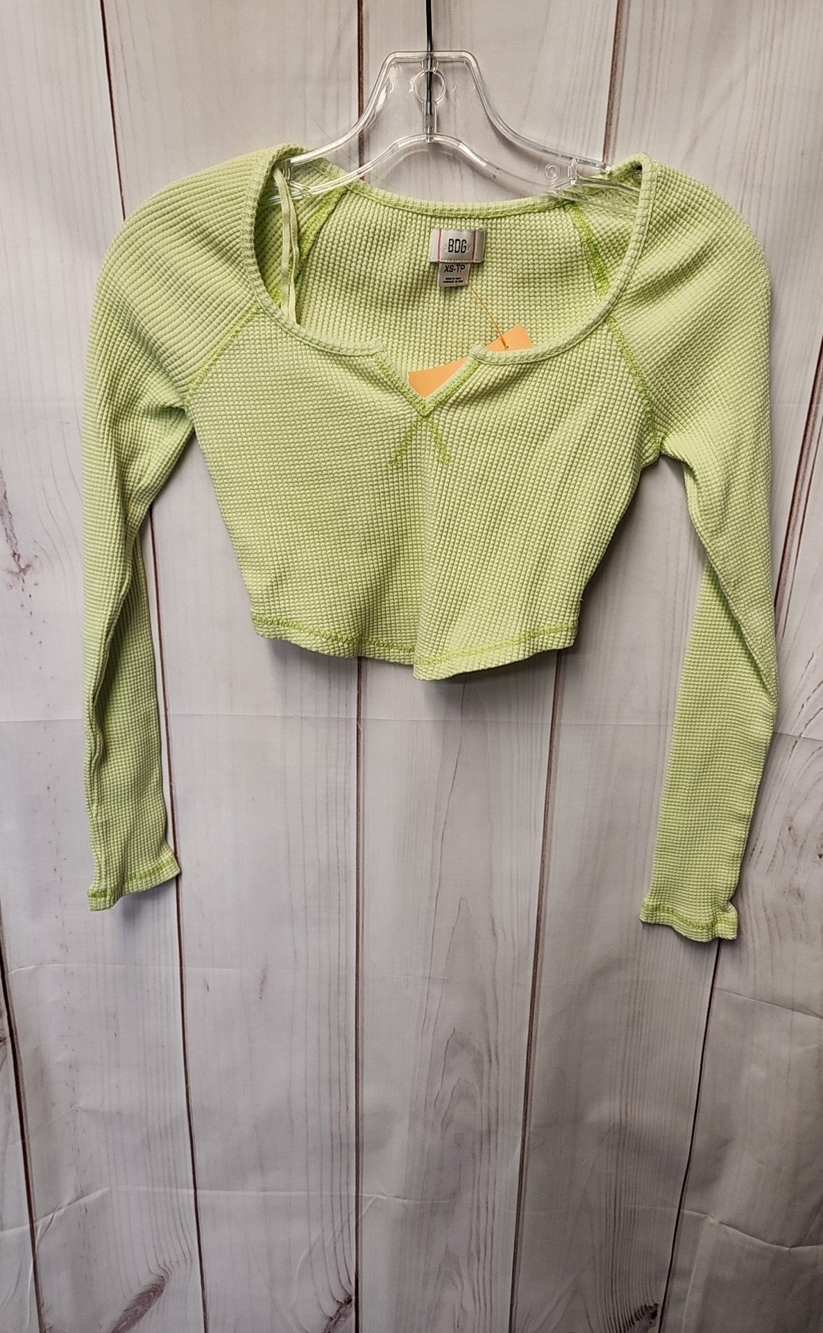 Bdg Women's Size XS Green Long Sleeve Top