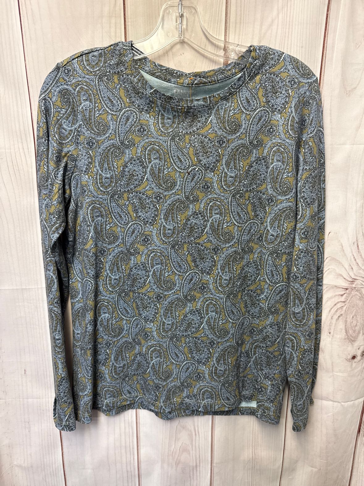 Lands End Women's Size S Blue Long Sleeve Top