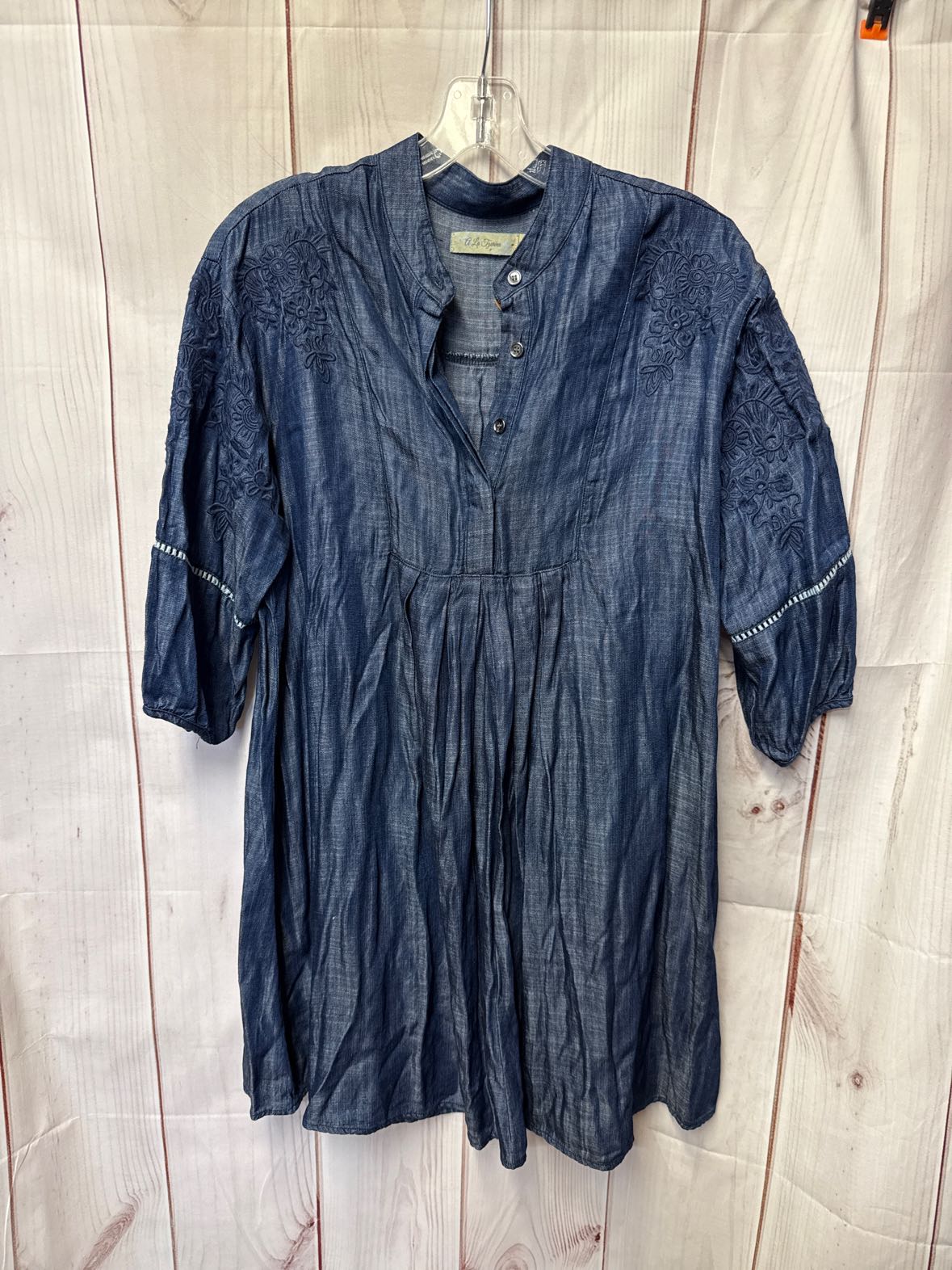 A La Tzarina Women's Size 1X Blue Dress