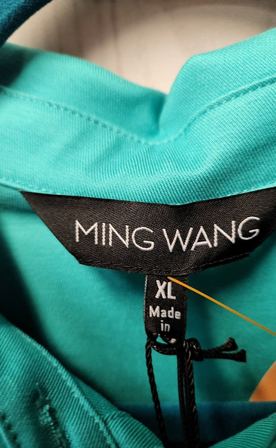 MWT Ming Wang Women's Size XL Teal Dress