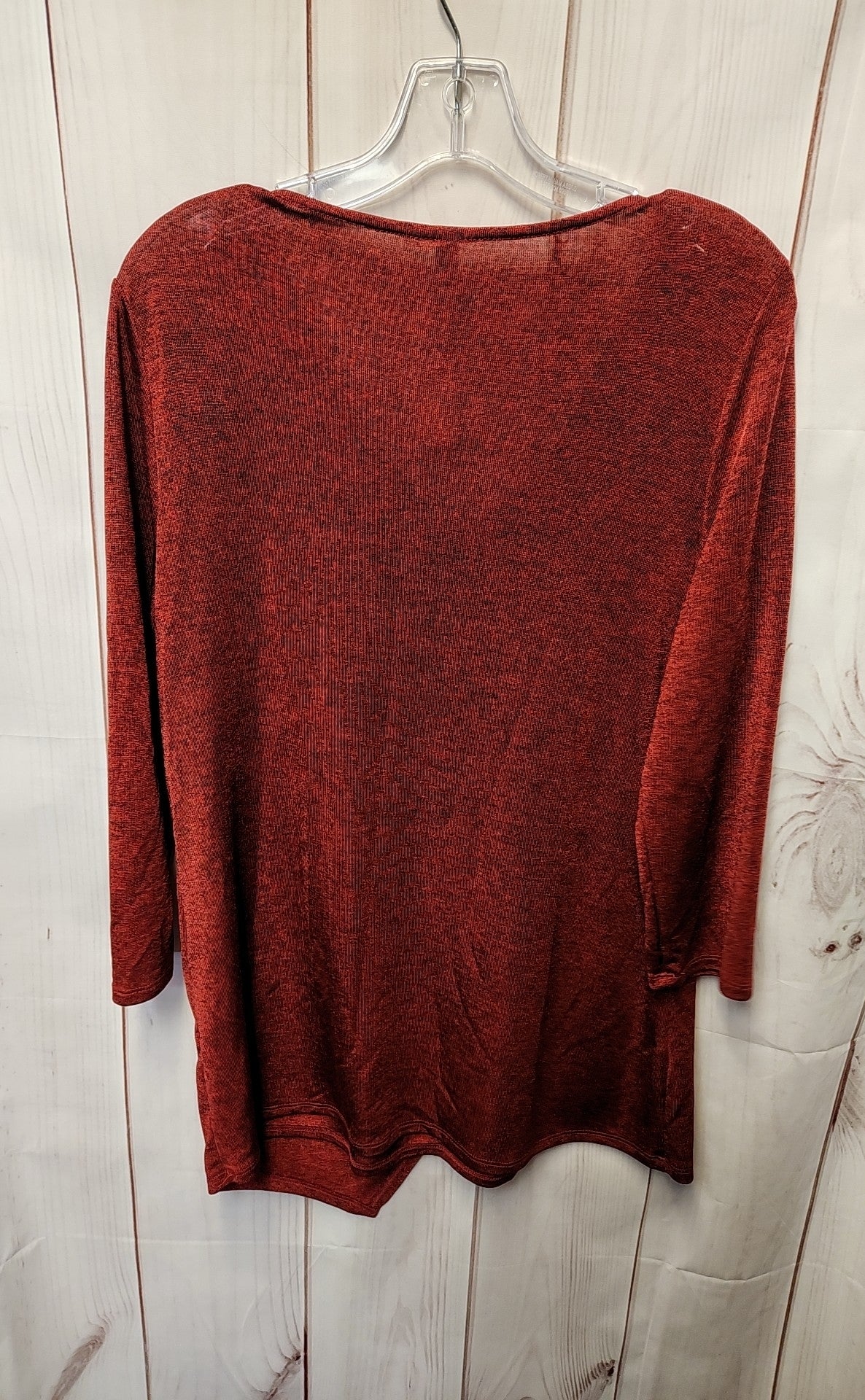 NY Collection Women's Size L Rainbow 3/4 Sleeve Top
