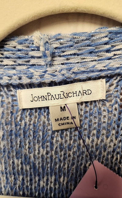 John Paul Richards Women's Size M Blue Cardigan