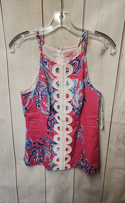 Lilly Pulitzer Women's Size 2 Pink Sleeveless Top