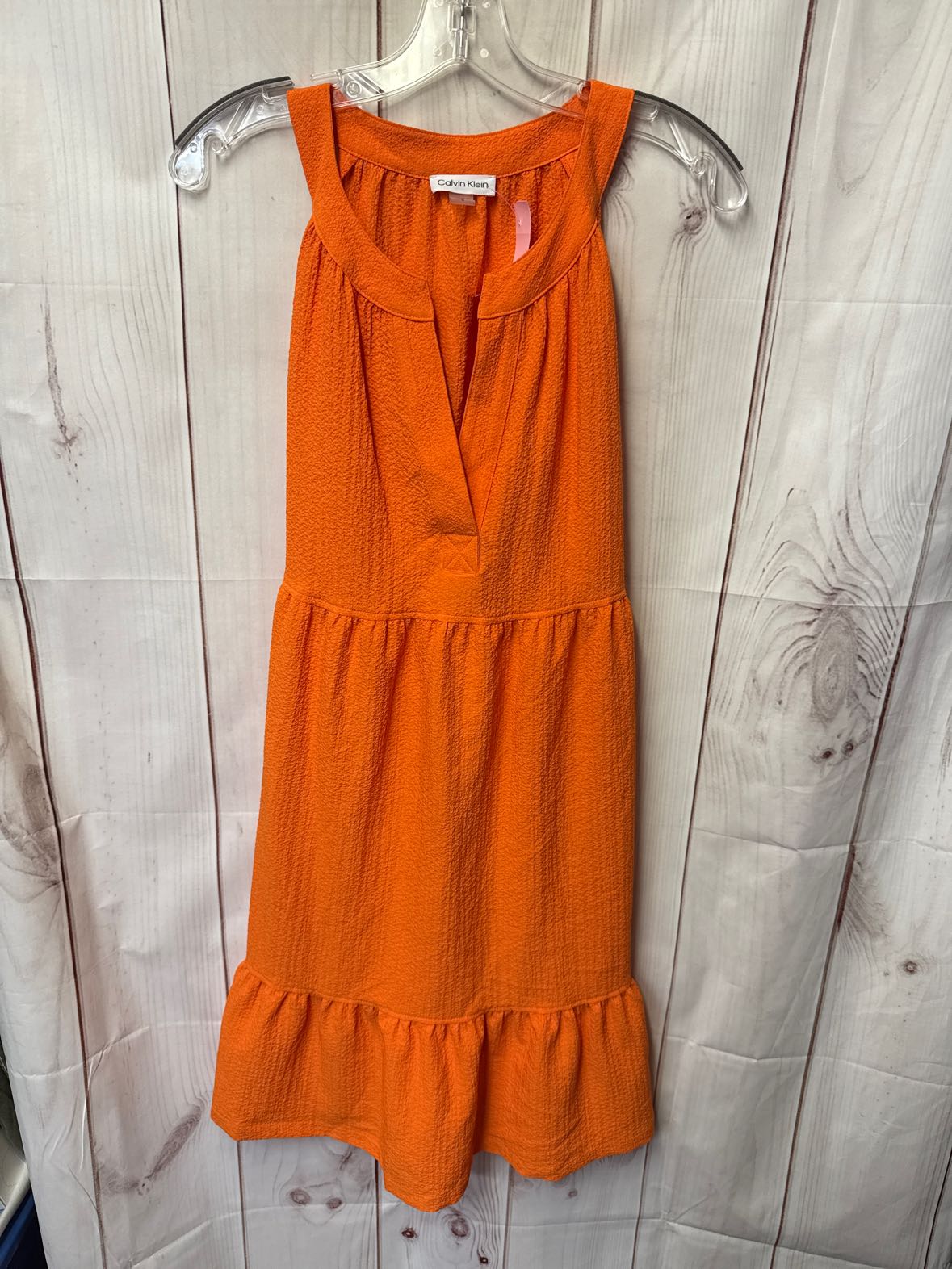 Calvin Klein Women's Size 12 Orange Dress