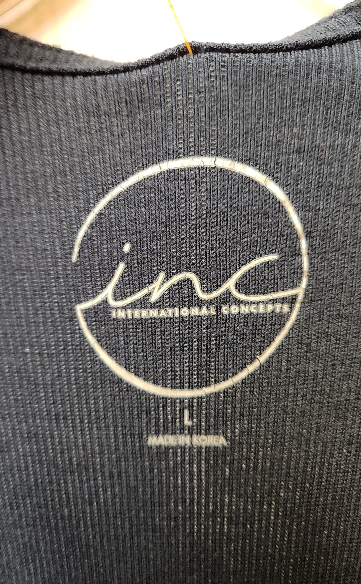 INC Women's Size L Navy Sleeveless Top