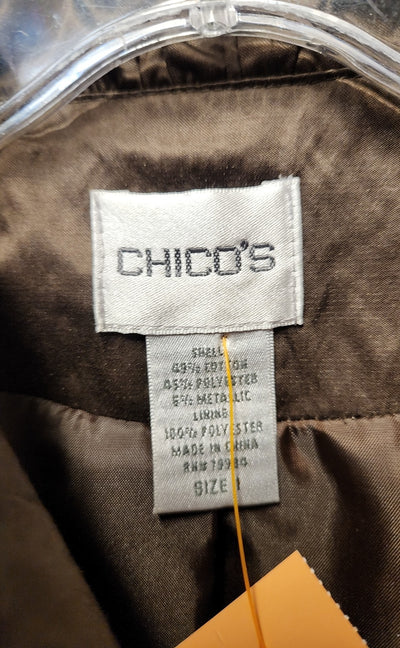 Chico's Women's Size 1 = US M Brown Jacket