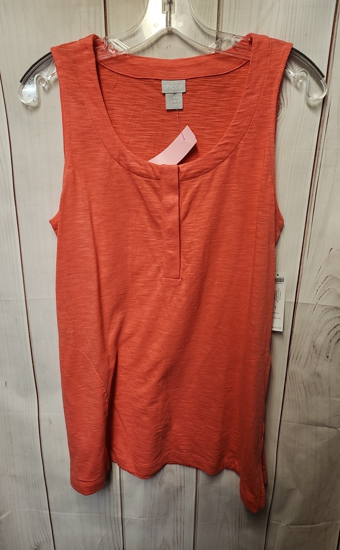 NWT Chico's Women's Size M Pink Sleeveless Top
