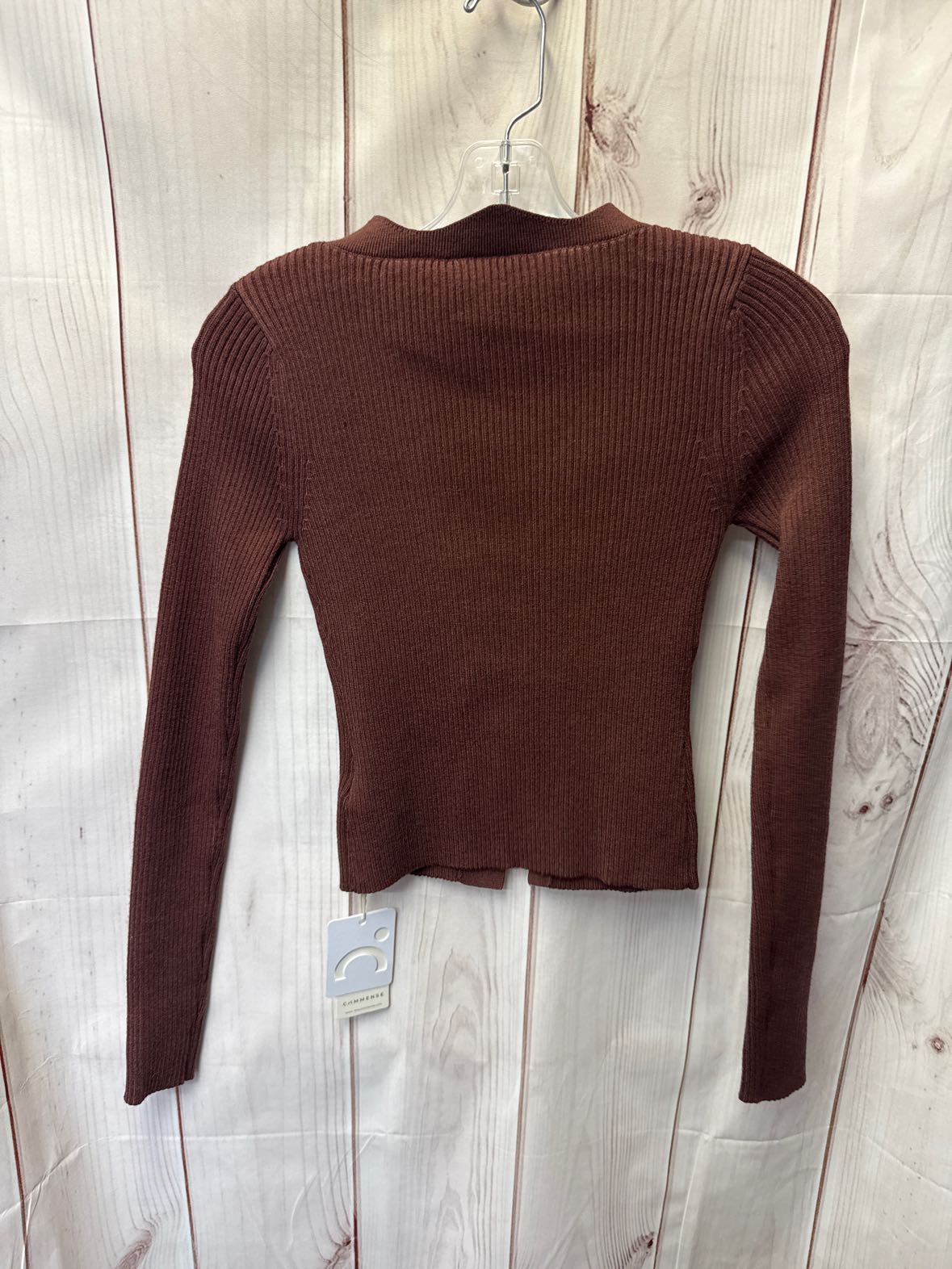 NWT Commense Women's Size XS Brown Cardigan