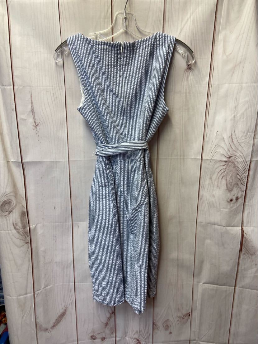 Anne Klein Women's Size 4 White & Blue Dress